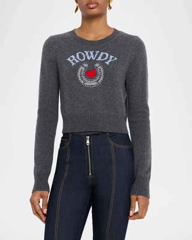 HOWDY CROPPED GRAPHIC CREWNECK