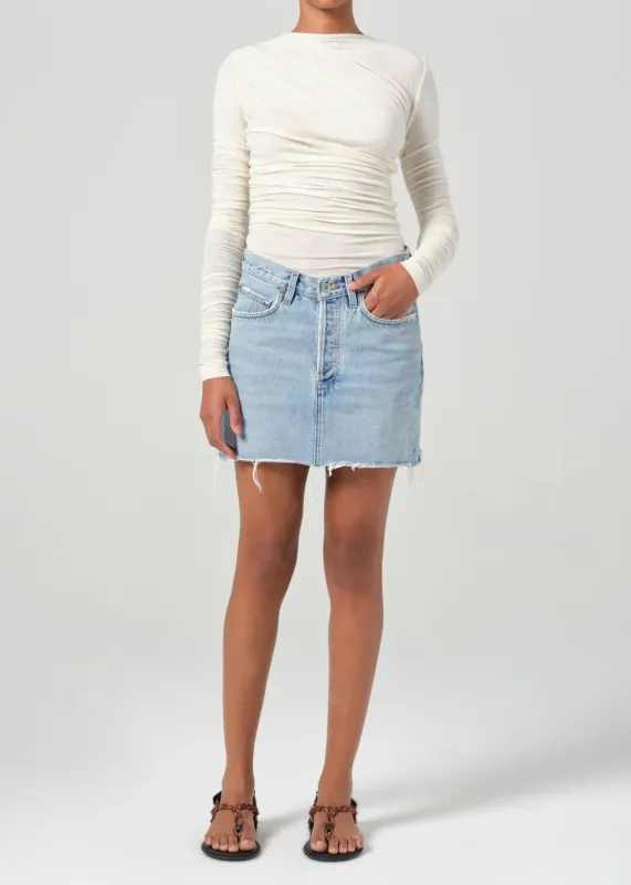 V-WAIST MINI SKIRT
