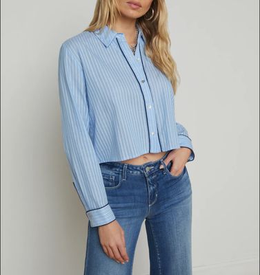 COSETTE CROPPED POPLIN SHIRT
