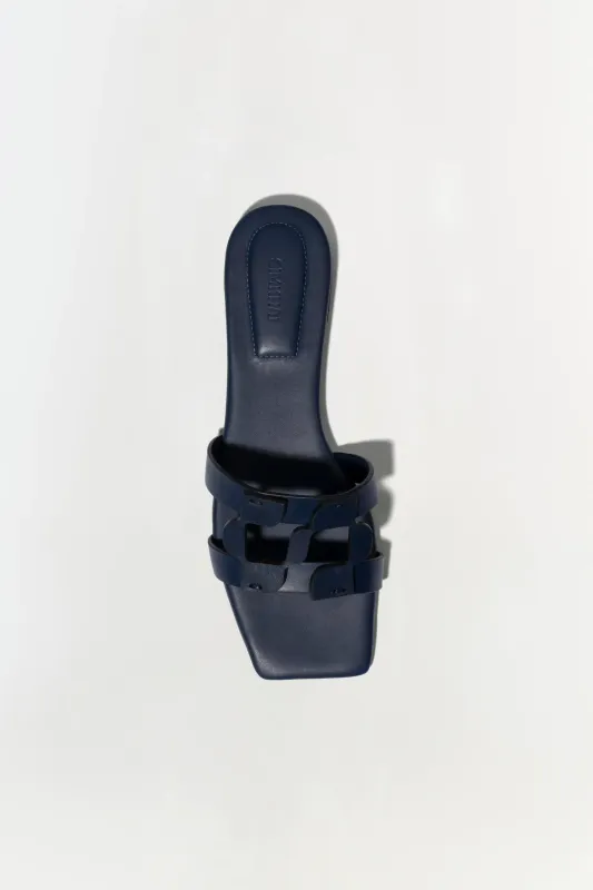 SIMKHAI MONOGRAM FLAT SLIDE