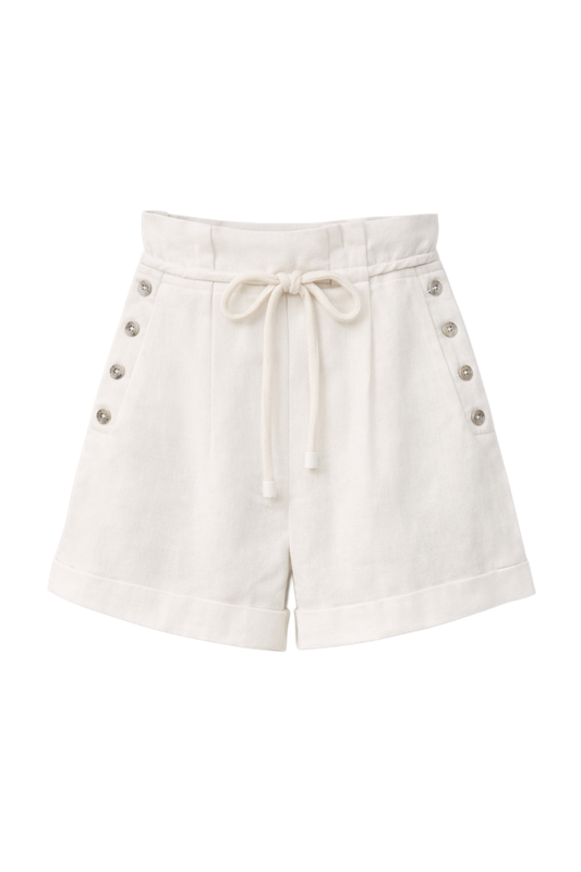 OFF WHITE WAVY POCKETS SHORTS