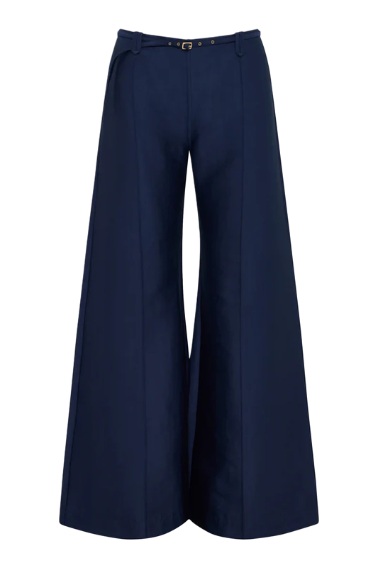 WIDE LEG BELTED PANT