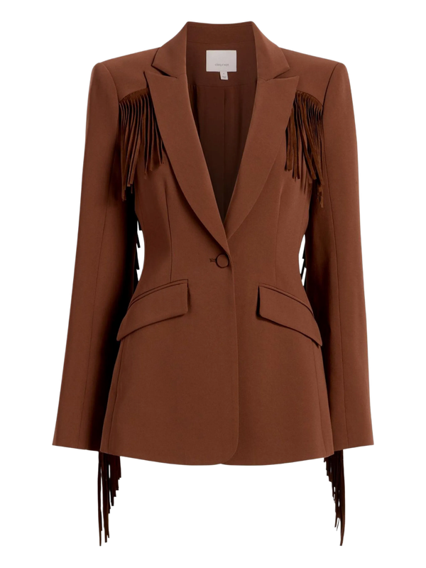 SUEDE FRINGE CHEYENNE BLAZER