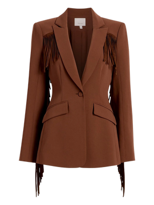 SUEDE FRINGE CHEYENNE BLAZER