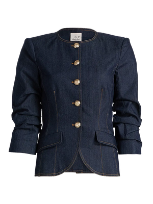 DENIM SCRUNCHED CHRIS JACKET