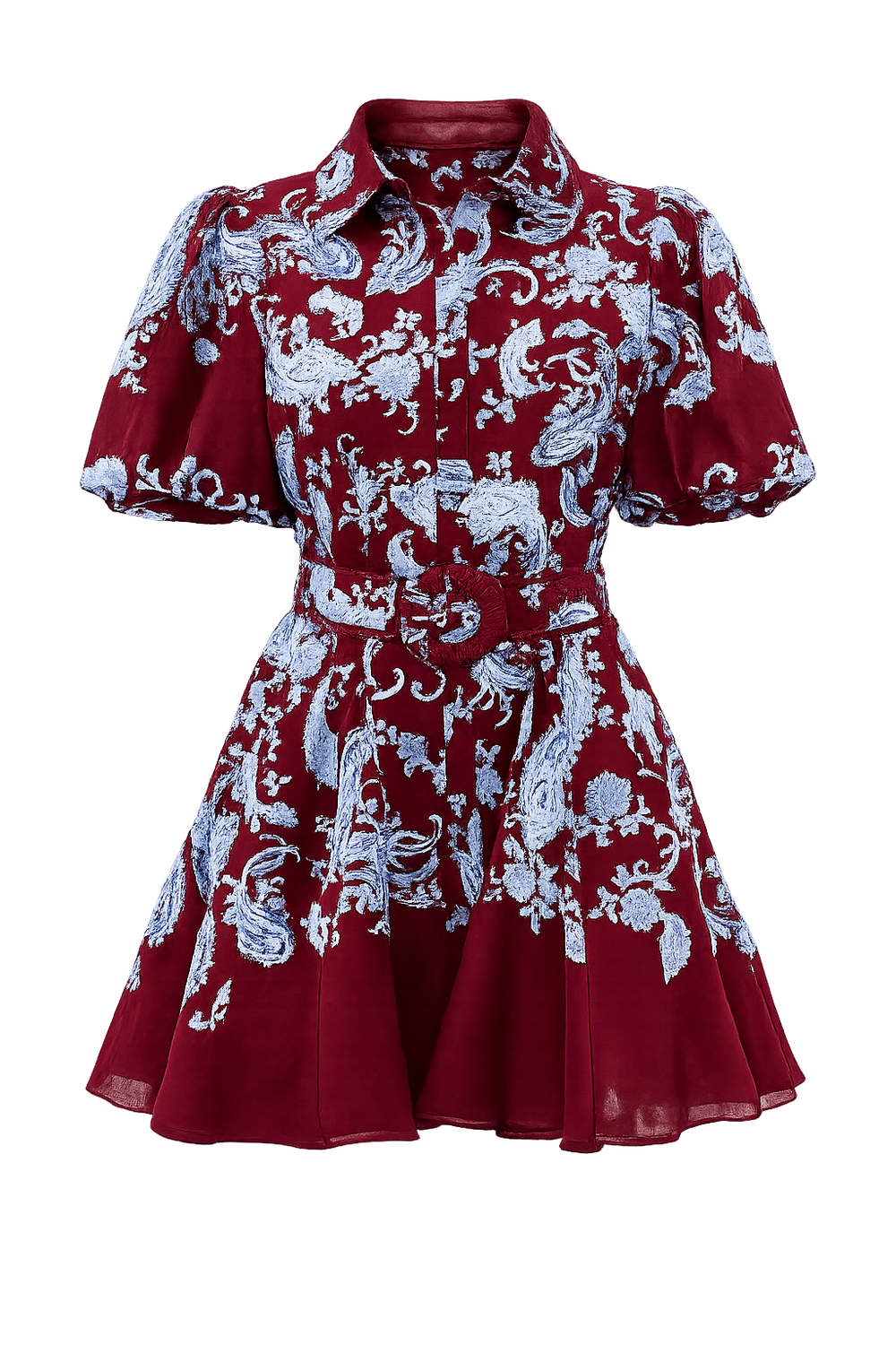 COLLARED MINI SHIRT DRESS