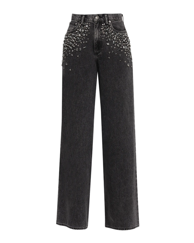 SOFIE HIGH RISE FULL WIDE LEG JEANS IN JEWEL