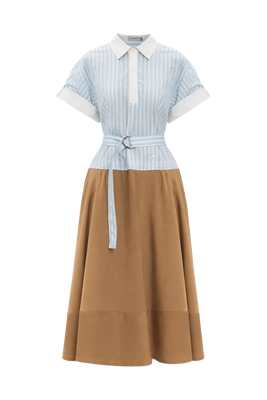 MYLO MIDI COMBO SHIRT DRESS