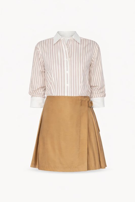 FRANKIE MINI COMBO SHIRT DRESS