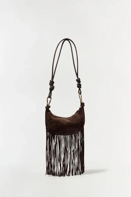 AVERY FRINGE SUEDE CROSSBODY