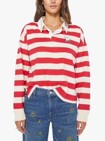 THE BOXY MATCH TANGO RED AND CREAM