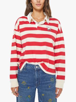 THE BOXY MATCH TANGO RED AND CREAM