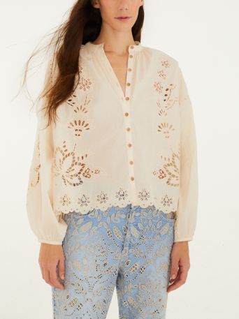 ARTISANAL SOFT PINK LONG SLEEVE BLOUSE