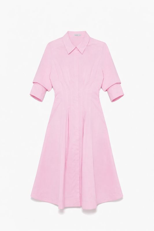 JAZZ PINTUCK MIDI DRESS