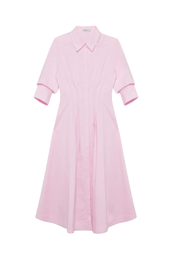 JAZZ PINTUCK MIDI DRESS