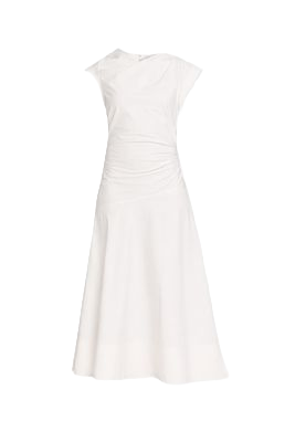 LISETTE COTTON POPLIN MIDI DRESS