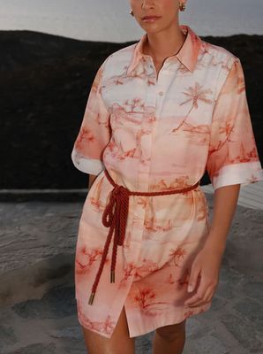 SUNSET SHIRT MINI DRESS
