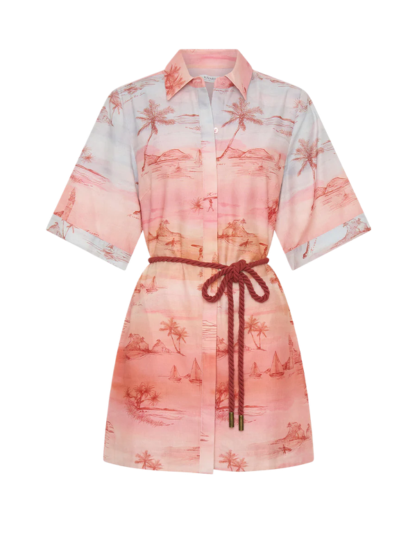 SUNSET SHIRT MINI DRESS