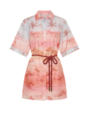 SUNSET SHIRT MINI DRESS