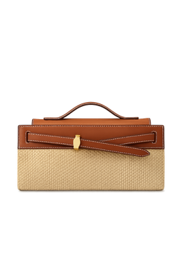 VERONICA BEARD RAFFIA DASH CLUTCH