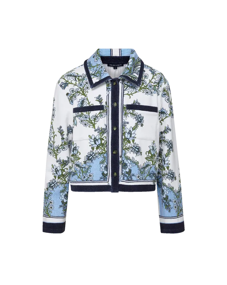 NOVELLE TERRY BUTTON DOWN SHIRT