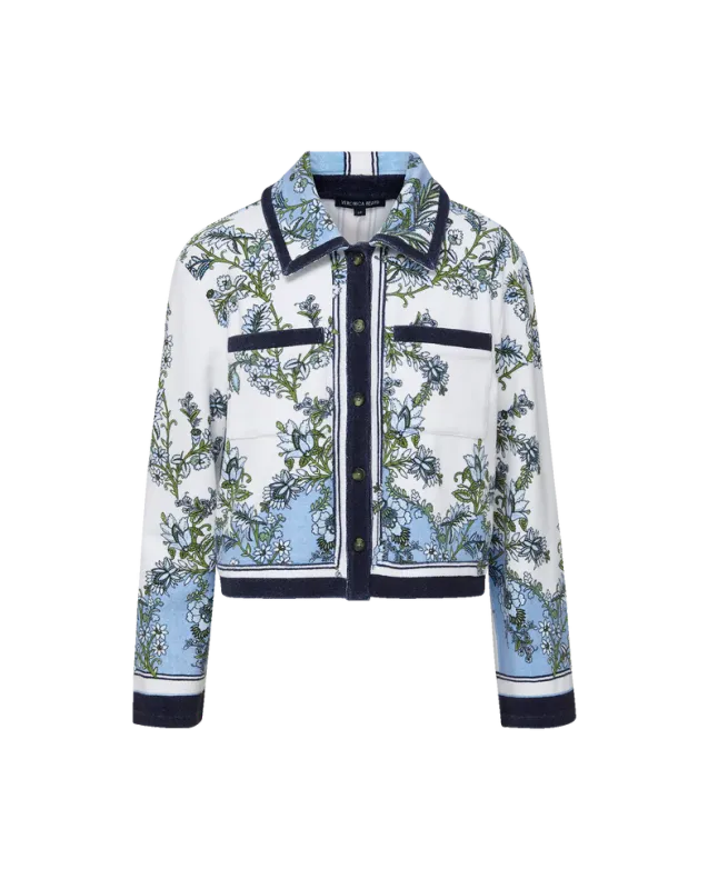 NOVELLE TERRY BUTTON DOWN SHIRT