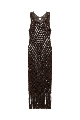 JENSEN MACRAME MIDI DRESS