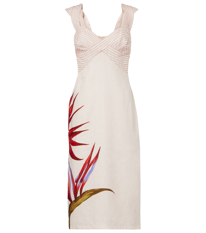 STRELITZIA SAND MIDI DRESS