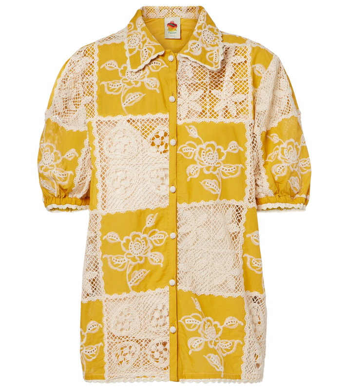 LACE SHORT SLEEVE SHIRT