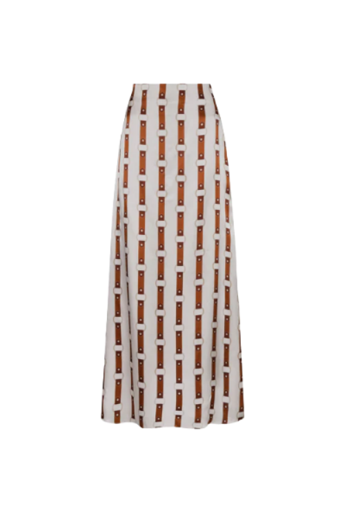 CARLOTA SATIN SILK MAXI SKIRT