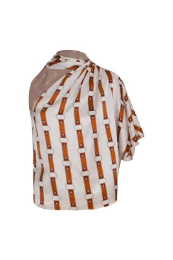 CHIMINANGO SATIN SILK BLOUSE