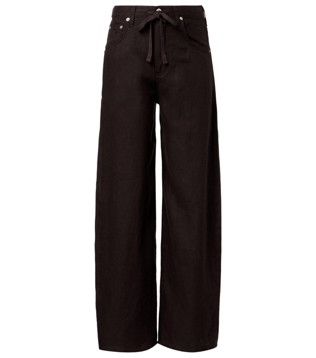 PETITE BRYNN DRAWSTRING TROUSER LINEN