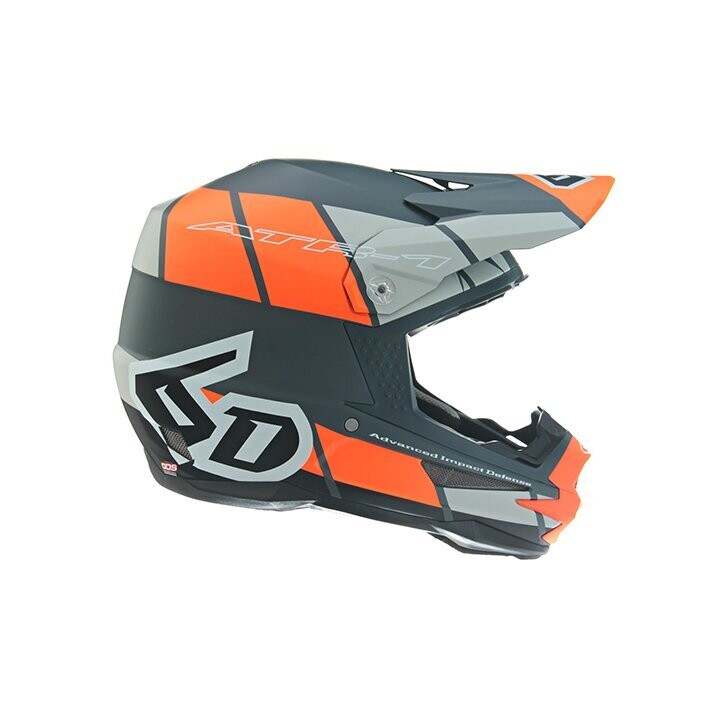 6D ATR-1 SHEAR NEON ORANGE/GREY/BLACK MATTE