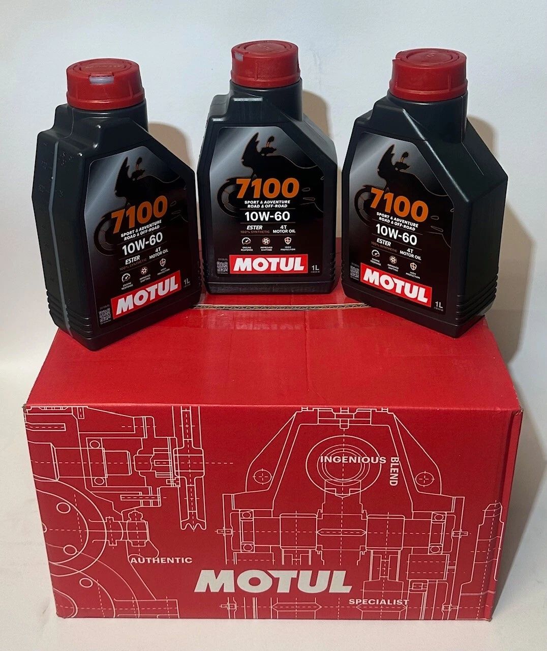 MOTUL 7100 10W-60 4T 1 lt OFFERTA X BOX 12 PEZZI