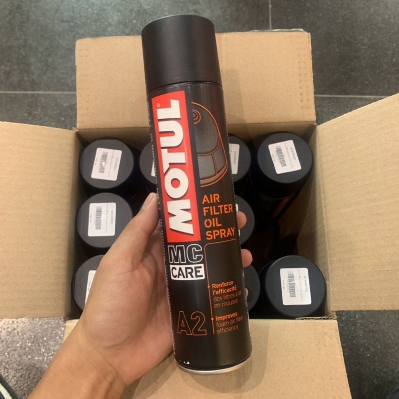 MOTUL MC CARE A2 AIR FILTER OIL SPRAY OFFERTA X12 PEZZI