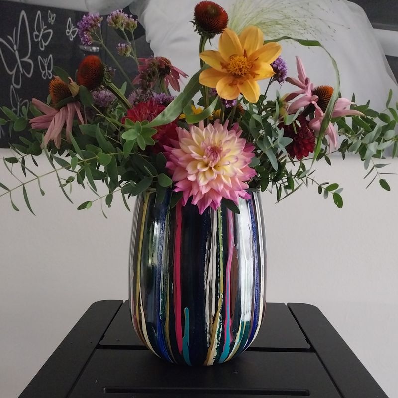 Vaas acrylic pouring vrij 10 okt. 19u
