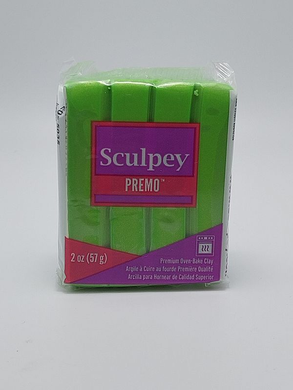 Sculpey premo Bright green pearl