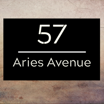 House Numbers Horizontal