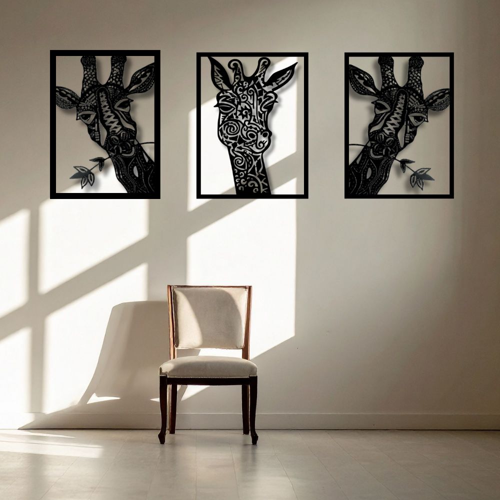 Funky Giraffe Set of 3