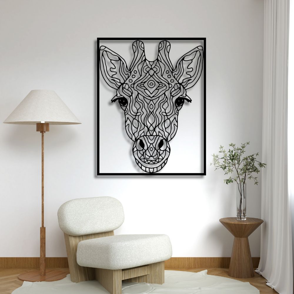 Funky Giraffe Single Framed