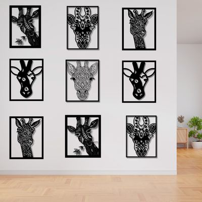 Funky Giraffe Single Framed