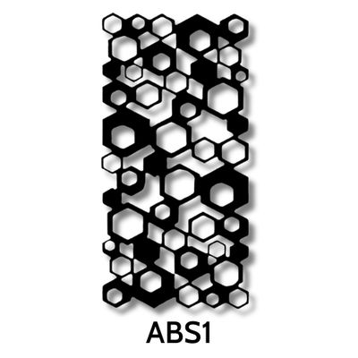 Abstract Frameless Metal Screens