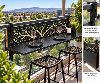 Foldable Balcony Bar