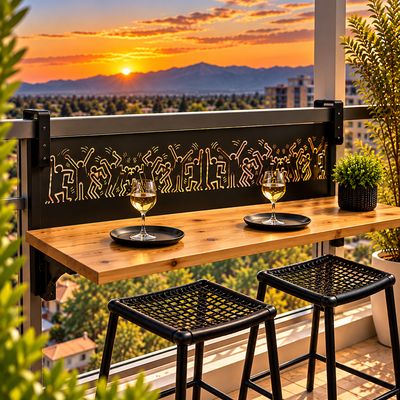 Foldable Balcony Bar