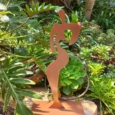Lady  Metal Figure Sculpture