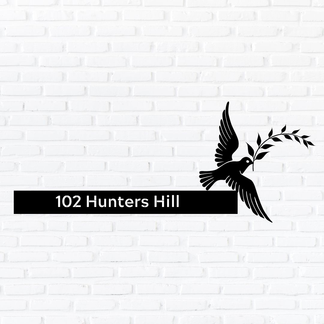 House Numbers Dove DZ12