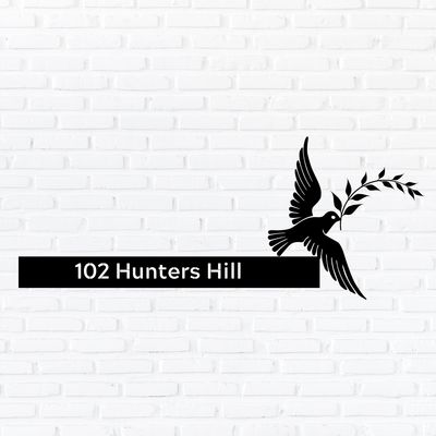 House Numbers Dove DZ12