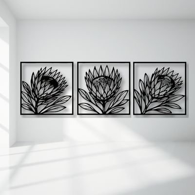 Protea Set of 3