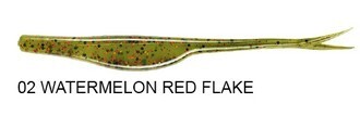 YUM SOFT BAIT Serie, BREAK&#39;N SHAD, Colore: 02 WATERMELON FLAKE
