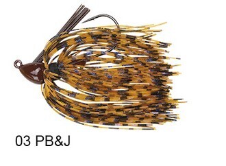 BOOYAH BAIT CO. JIG Serie, BABY BOO JIG, Colore/Misura: 03 PB&amp;J Misura 8,75&quot; gr - #3/0